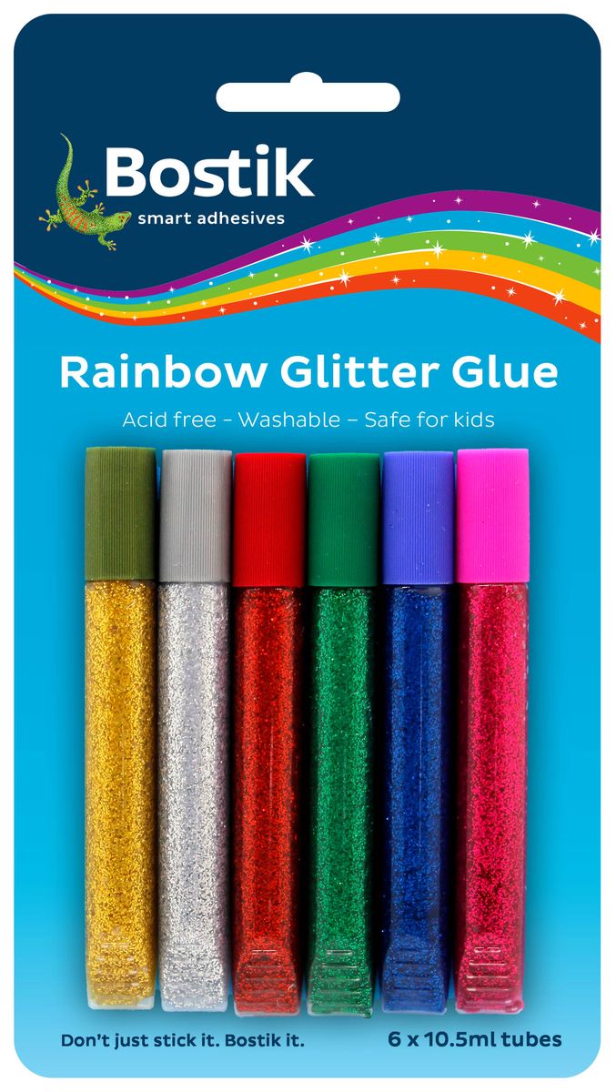 Bostik Art & Craft Rainbow Glitter Glue 6 x 10.5ml Shop Today. Get